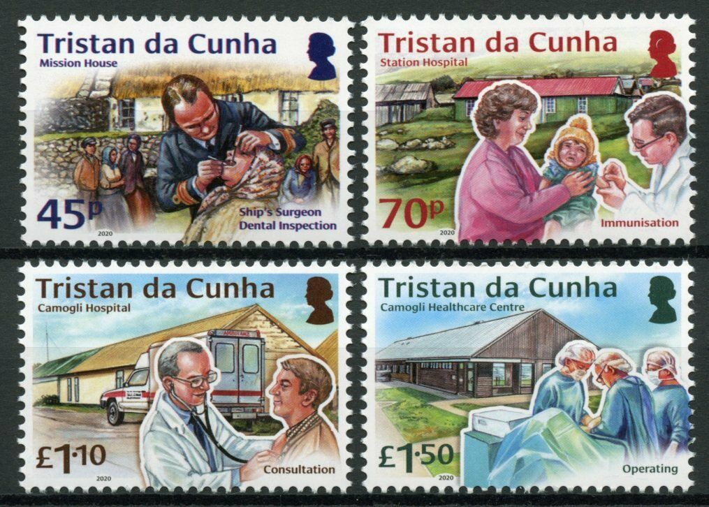 Tristan da Cunha Medical Stamps 2020 MNH Healthcare Hospitals Health 4v set