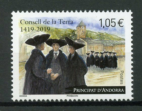 French Andorra 2019 MNH Consell de la Terra Earth Council 1v Set Cultures Stamps