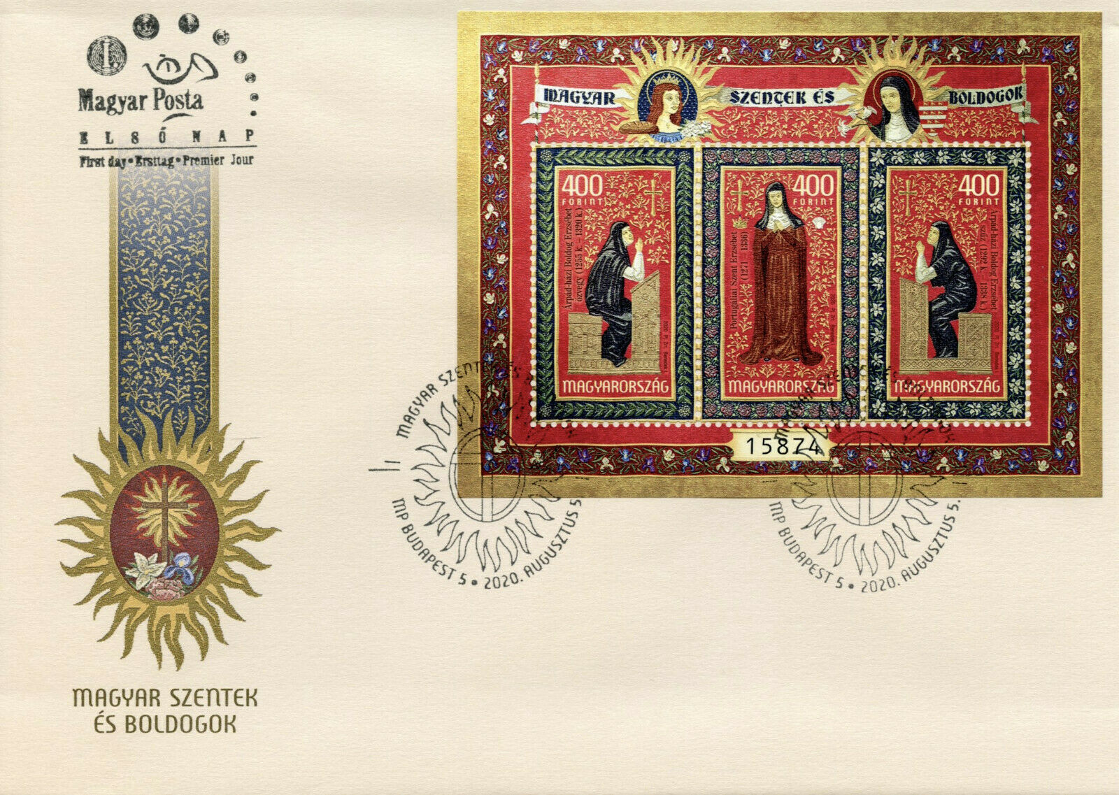 Hungary Religious Art Stamps 2020 FDC Saints & Blesseds Pt VIII Religion 3v M/S