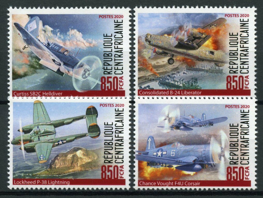 Central African Rep Military Stamps 2020 MNH WWII WW2 Battle of Iwo Jima 4v Set