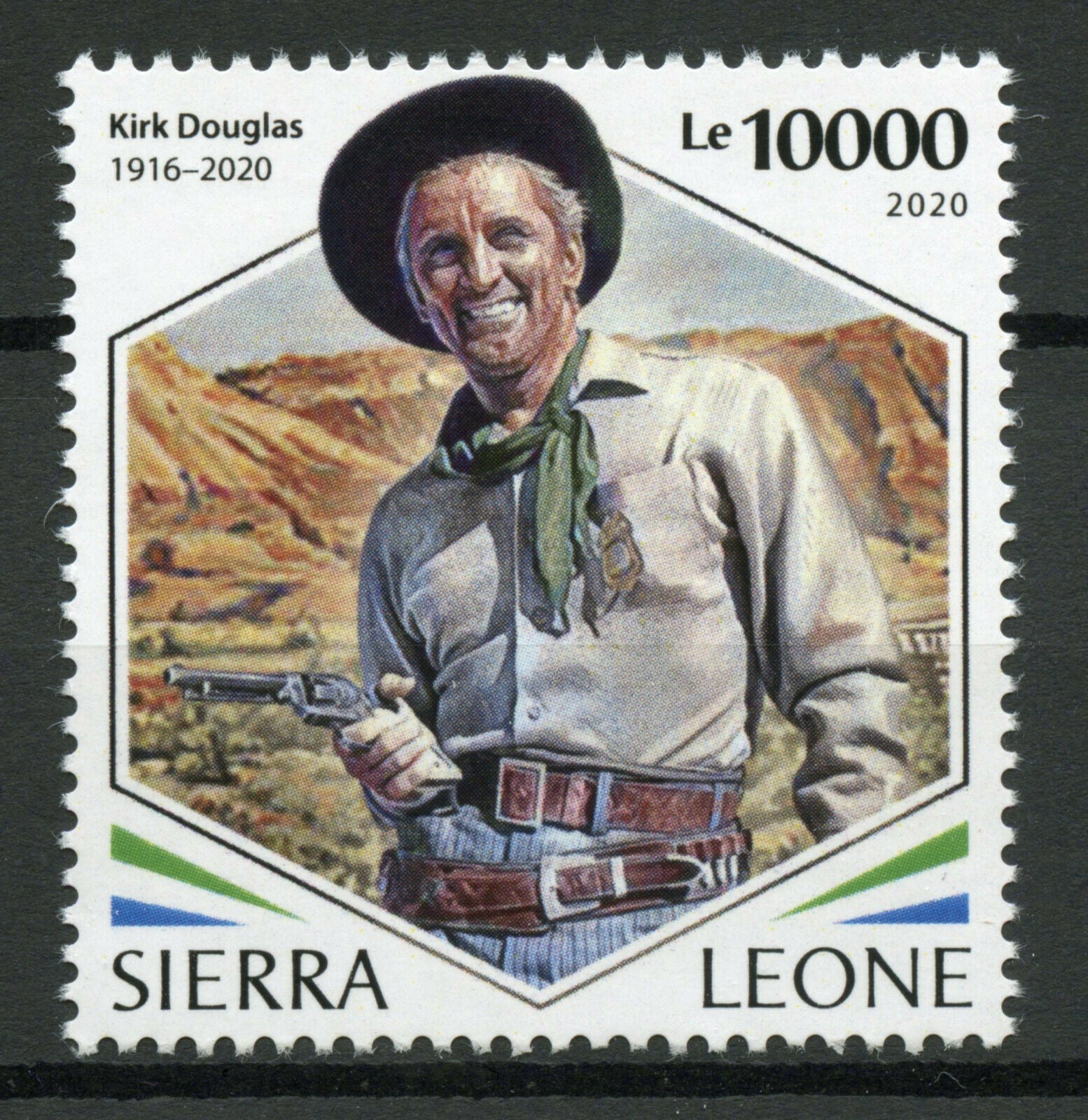 Sierra Leone Famous People Stamps 2020 MNH Kirk Douglas American Actor 1v