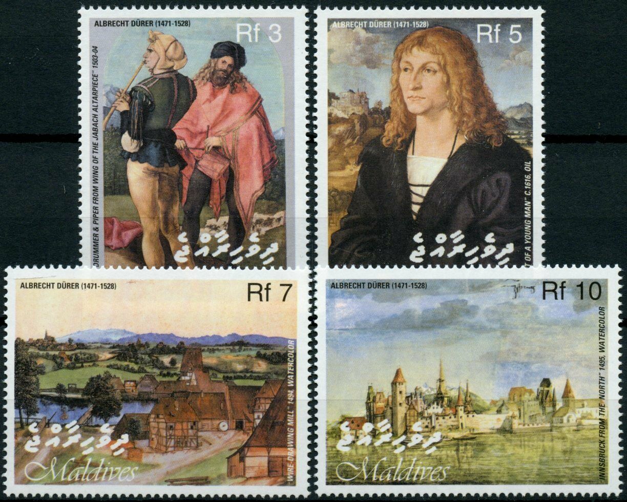 Maldives 2003 MNH Art Stamps Albrecht Durer Paintings 4v Set