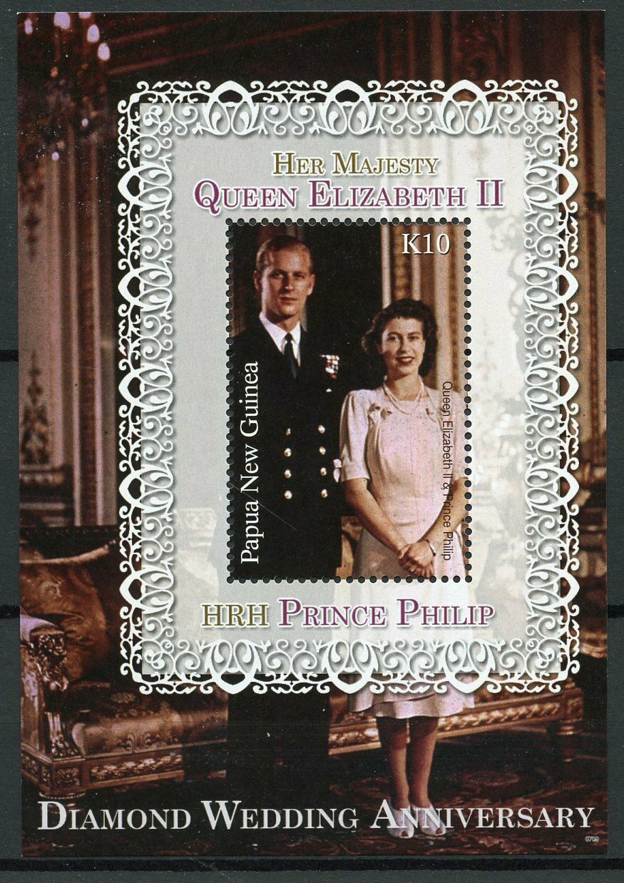 Papua New Guinea PNG 2007 MNH Royalty Stamps Queen Elizabeth Diamond Wedding 1v S/S