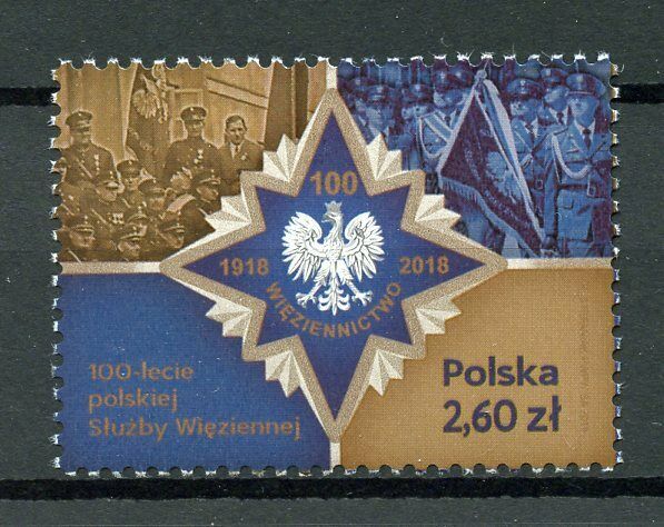 Poland 2019 MNH Polish Prisons Service 100 Years 1v Set Emblems Stamps