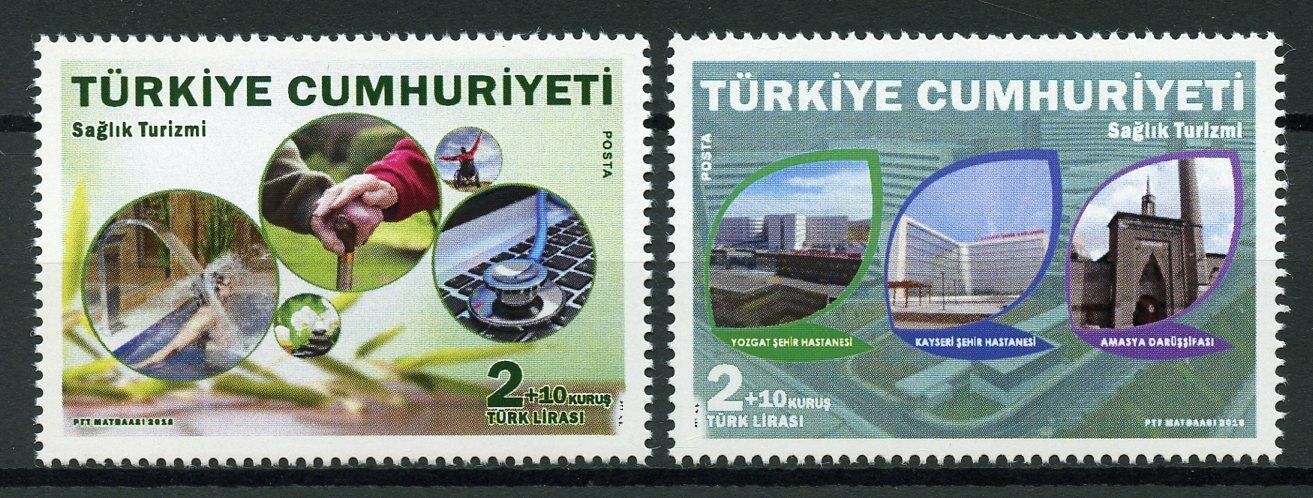 Turkey 2018 MNH Health Tourism 2v Set Architecture Medical Stamps