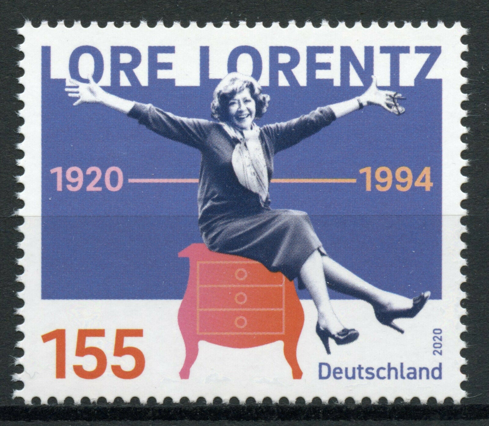 Germany Famous People Stamps 2020 MNH Lore Lorentz Actress Comedian 1v Set