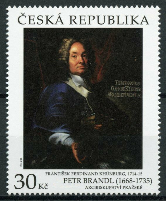 Czech Rep Art Stamps 2020 MNH Petr Brandl Prague Archbishop Paintings 1v Set