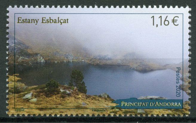 French Andorra Landscapes Stamps 2020 MNH Estany Esbalcat Lakes Tourism 1v Set