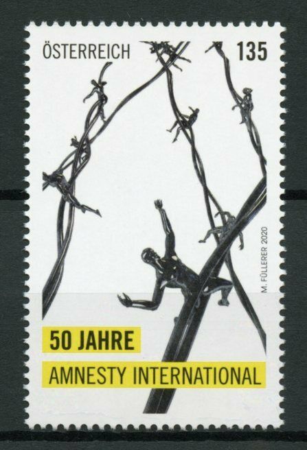 Austria Stamps 2020 MNH Amnesty International 50 Years Barbed Wire 1v Set