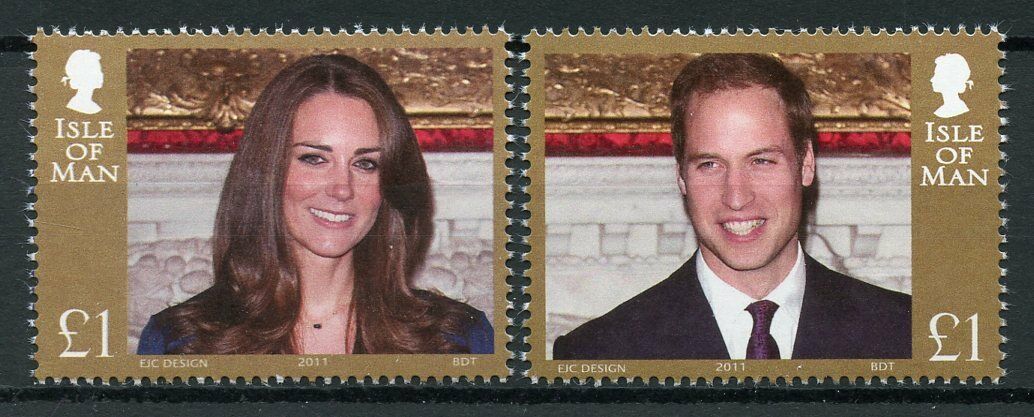Isle of Man IOM Royalty Stamps 2011 MNH Prince William Kate Royal Wedding 1v Set