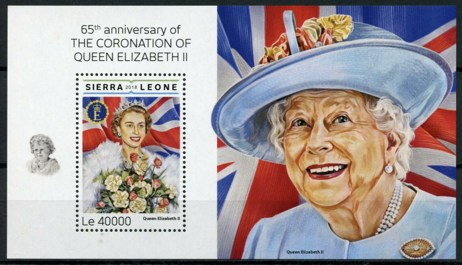 Sierra Leone 2018 MNH Royalty Stamps Queen Elizabeth II Coronation 1v S/S