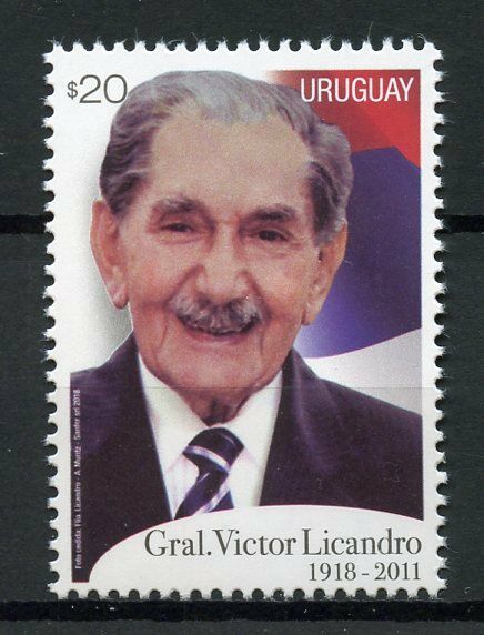 Uruguay 2018 MNH General Victor Licandro 1v Set Politicians Military Stamps
