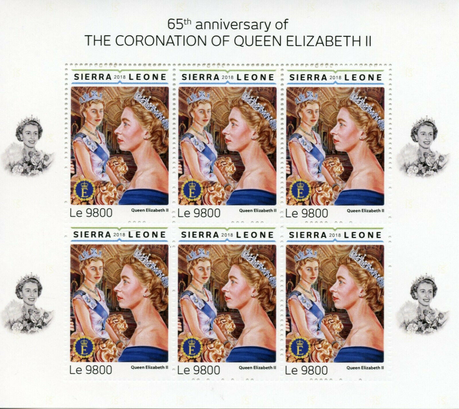 Sierra Leone 2018 MNH Royalty Stamps Queen Elizabeth II Coronation 4x 6v M/S