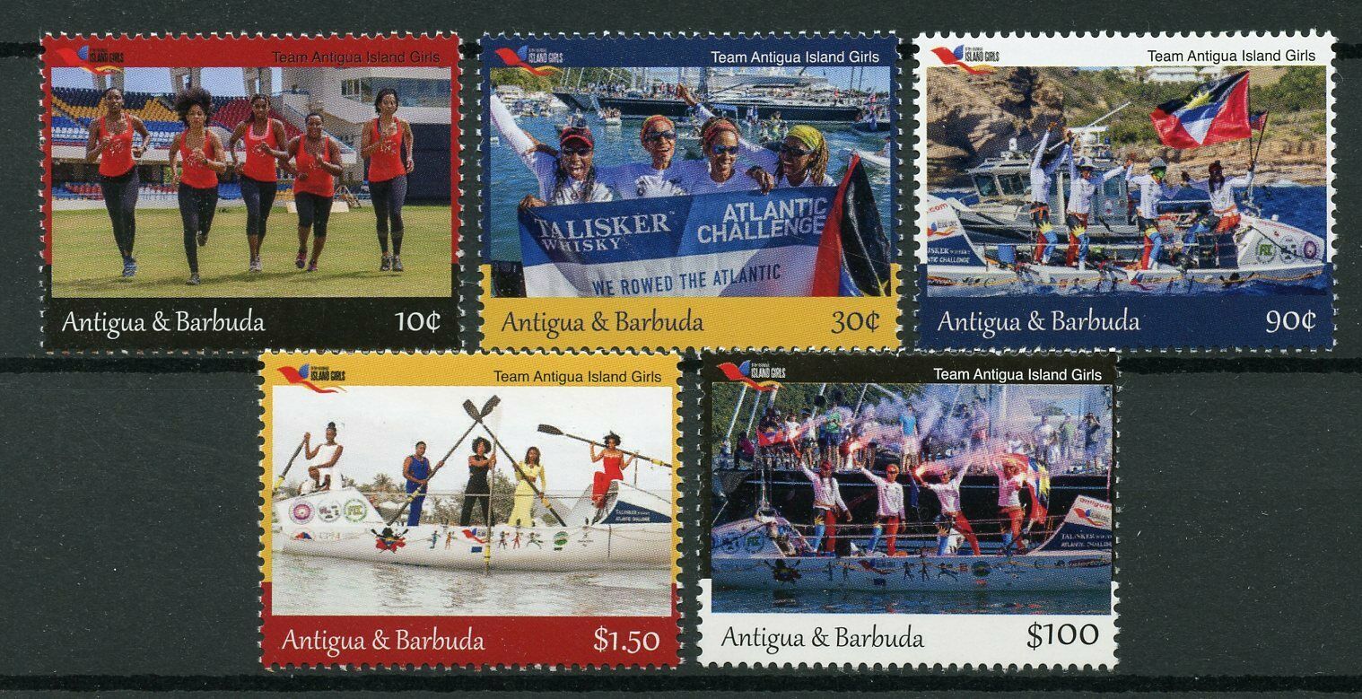Antigua & Barbuda 2019 MNH Sports Stamps Island Girls Definitives Rowing 5v Set