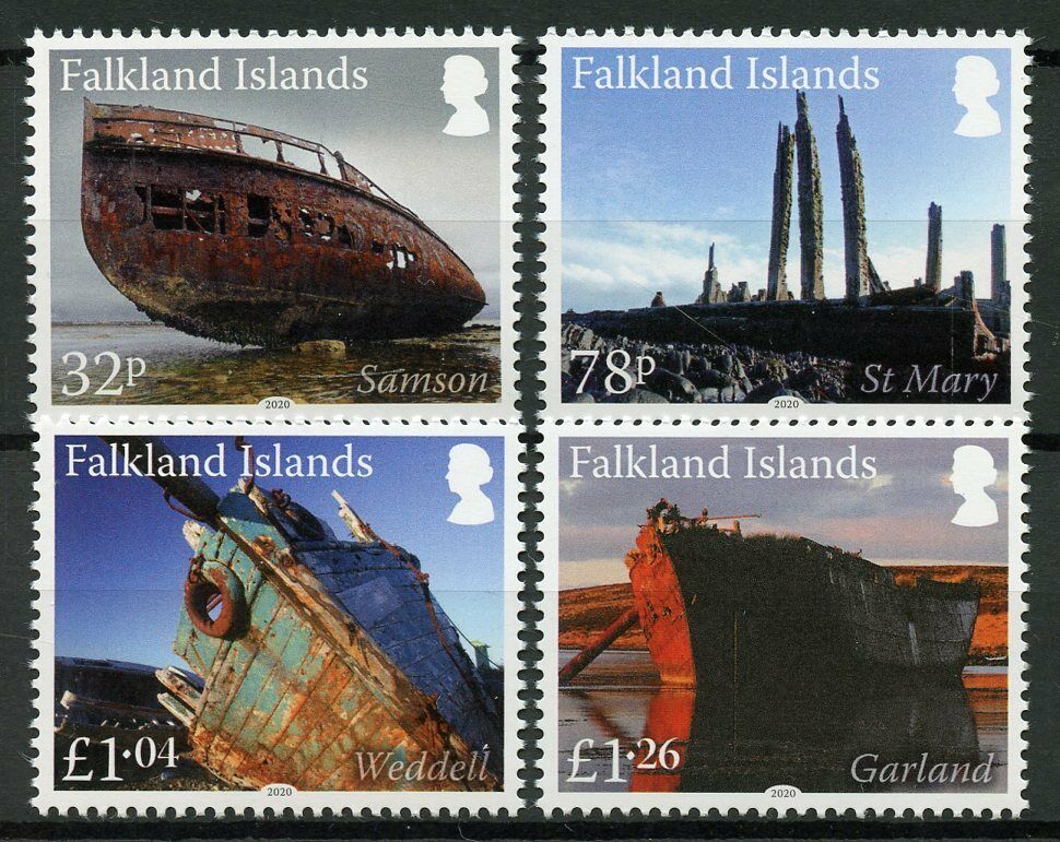 Falkland Islands 2020 MNH Ships Stamps Shipwrecks Wrecks Pt IV Nautical 4v Set