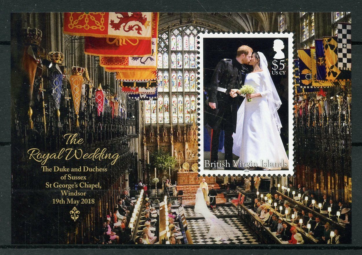 BVI 2018 MNH Royalty Stamps Prince Harry & Meghan Royal Wedding 1v M/S
