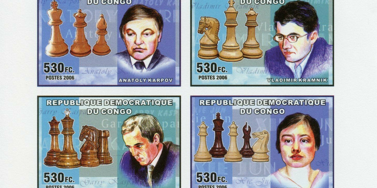 Congo 2006 Anatoly Karpov,Chess Game,Horse,perf.+Imperf s/s,MNH