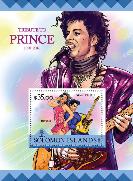Solomon Islands 2016 MNH Music Stamps Prince Beyonce Celebrities Famous People 1v SS