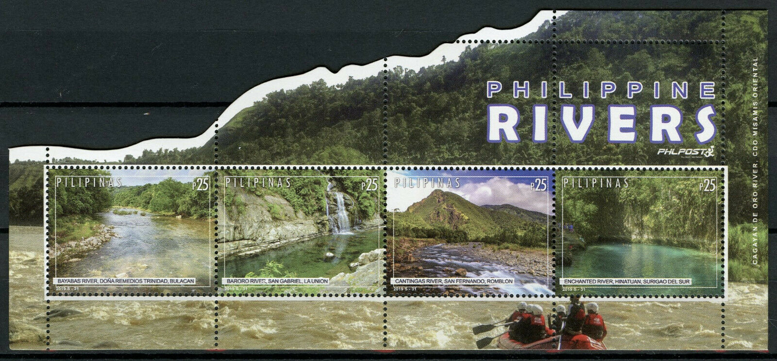 Philippines Landscapes Stamps 2019 MNH Philippine Rivers Nature Mountains 4v M/S