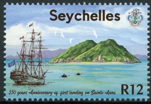 Seychelles Ships Stamps 2020 MNH First Landing on Sainte-Anne Settlers 1v Set