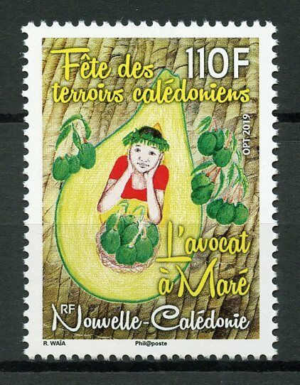 New Caledonia Fruits Stamps 2019 MNH Avocado Festival Gastronomy Cultures 1v Set