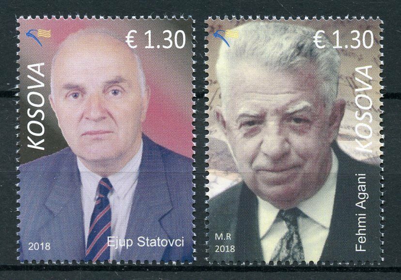 Kosovo 2018 MNH Famous Persons Ejup Statovci Fehmi Agani 2v Set People Stamps