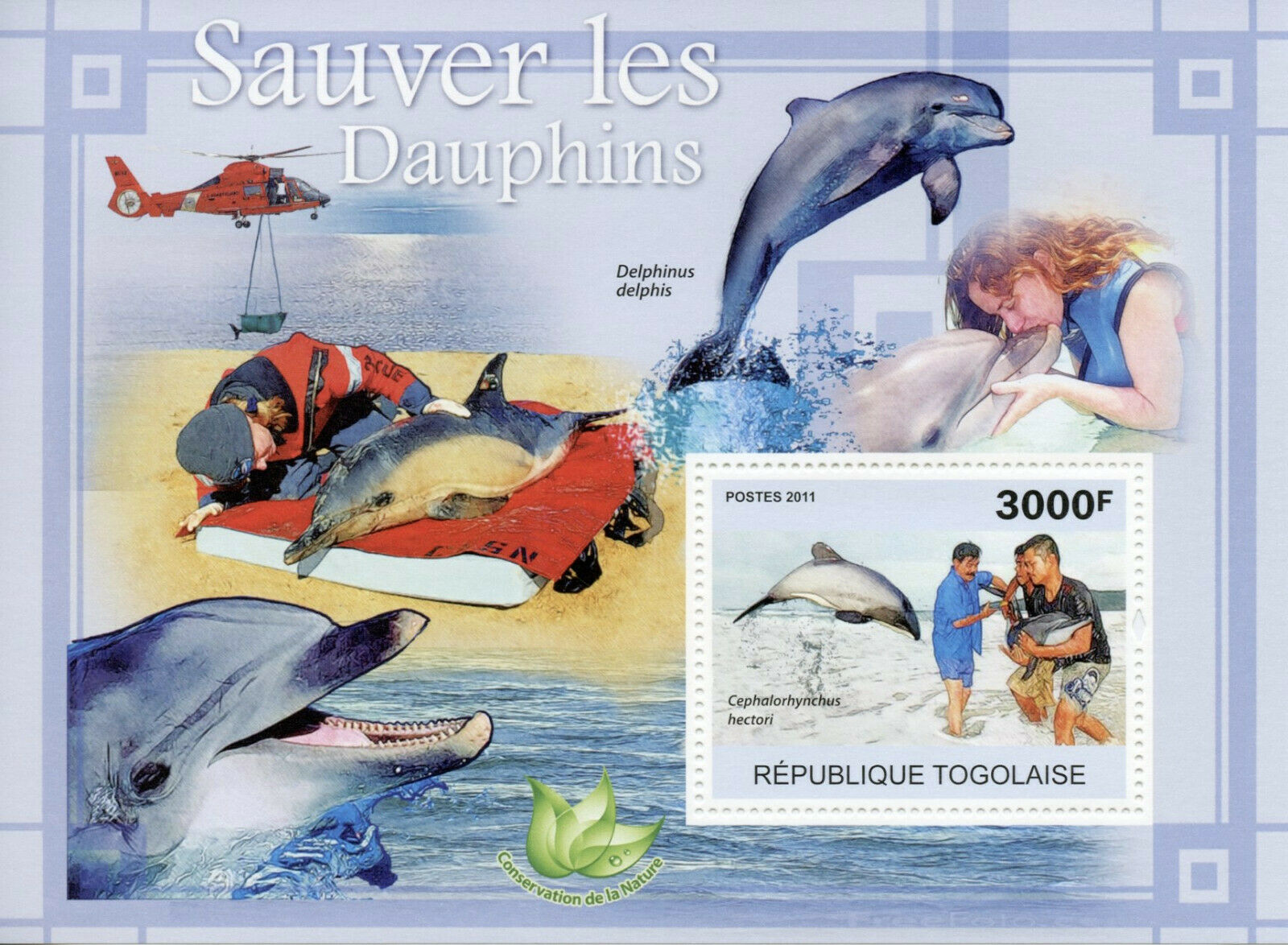 Togo Dolphins Stamps 2011 MNH Save the Dolphin Marine Animals Fauna 1v S/S