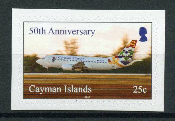Cayman Islands 2019 MNH Aviation Stamps Cayman Airways 50th Anniv R/P 1v S/A Set