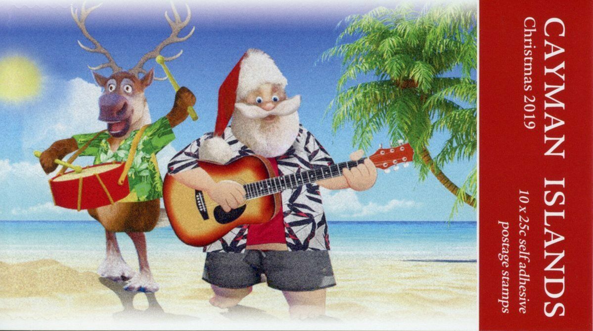 Cayman Islands 2019 MNH Christmas Stamps Santa Reindeer Trees 10v S/A Booklet
