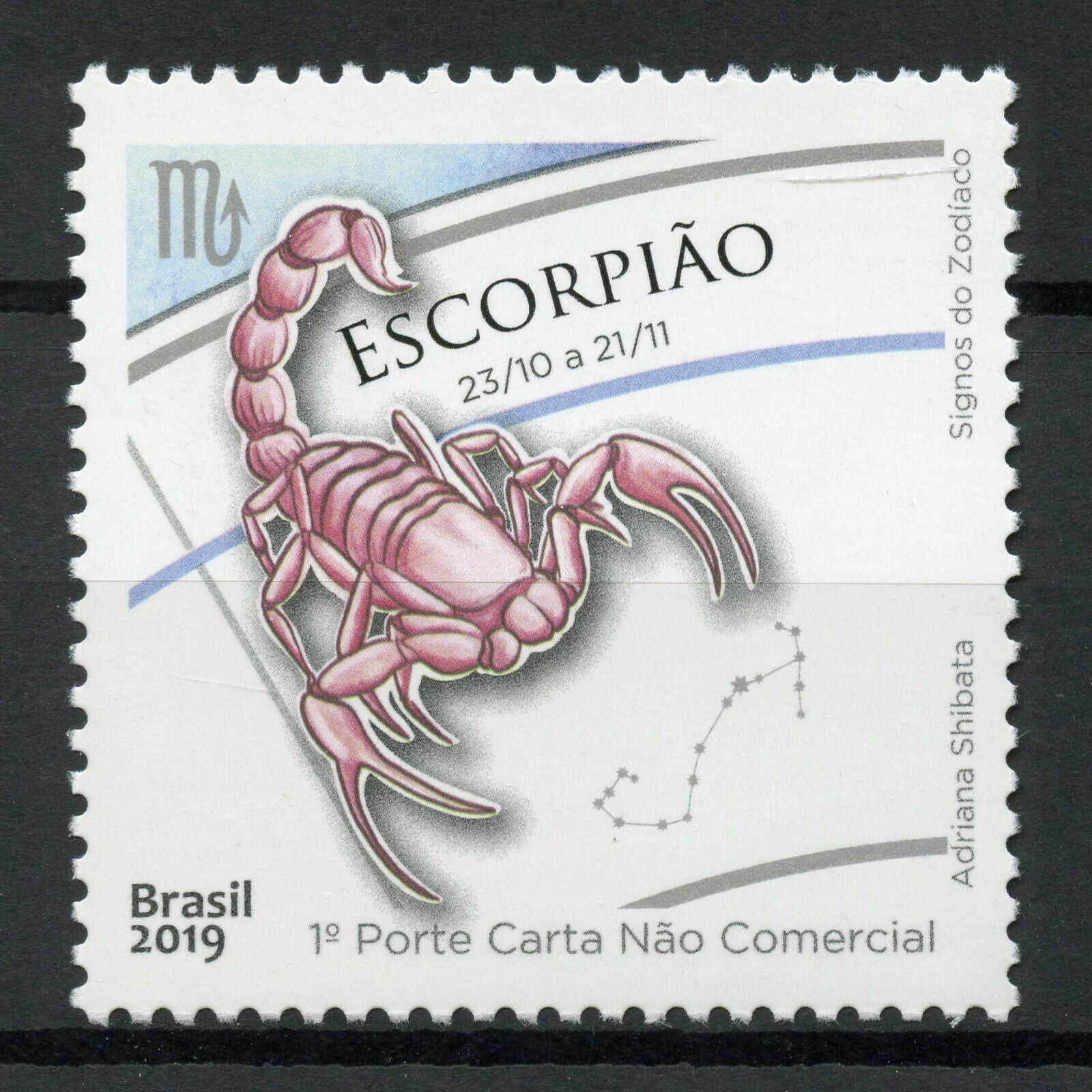 Brazil Stamps 2019 MNH Zodiac Signs Scorpio 1v Set