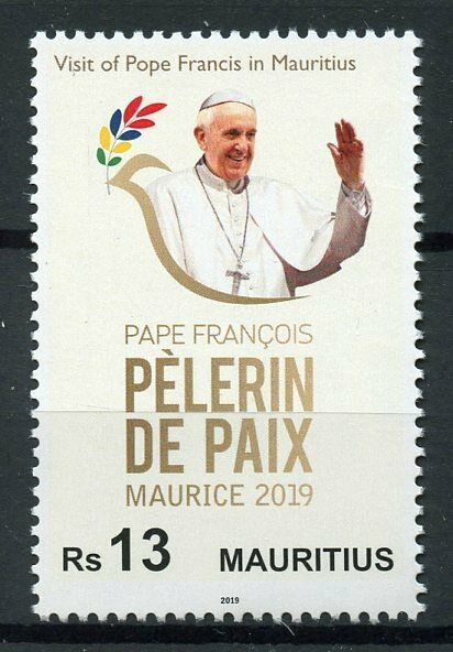 Mauritius Famous People Stamps 2019 MNH Pope Francis Visit Popes 1v Set