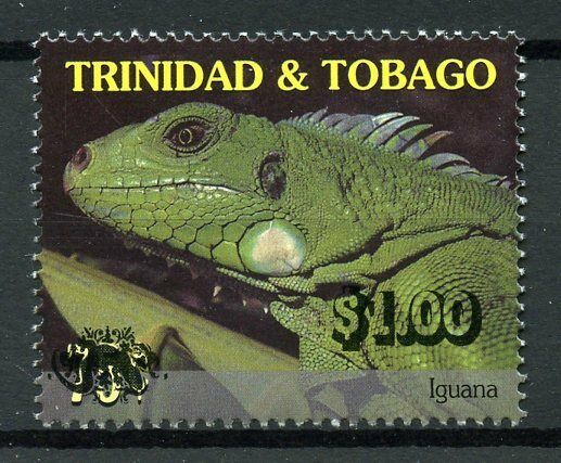 Trinidad & Tobago 2018 MNH Vanishing Faces Iguana Lizards $1 OVPT 1v Set Stamps