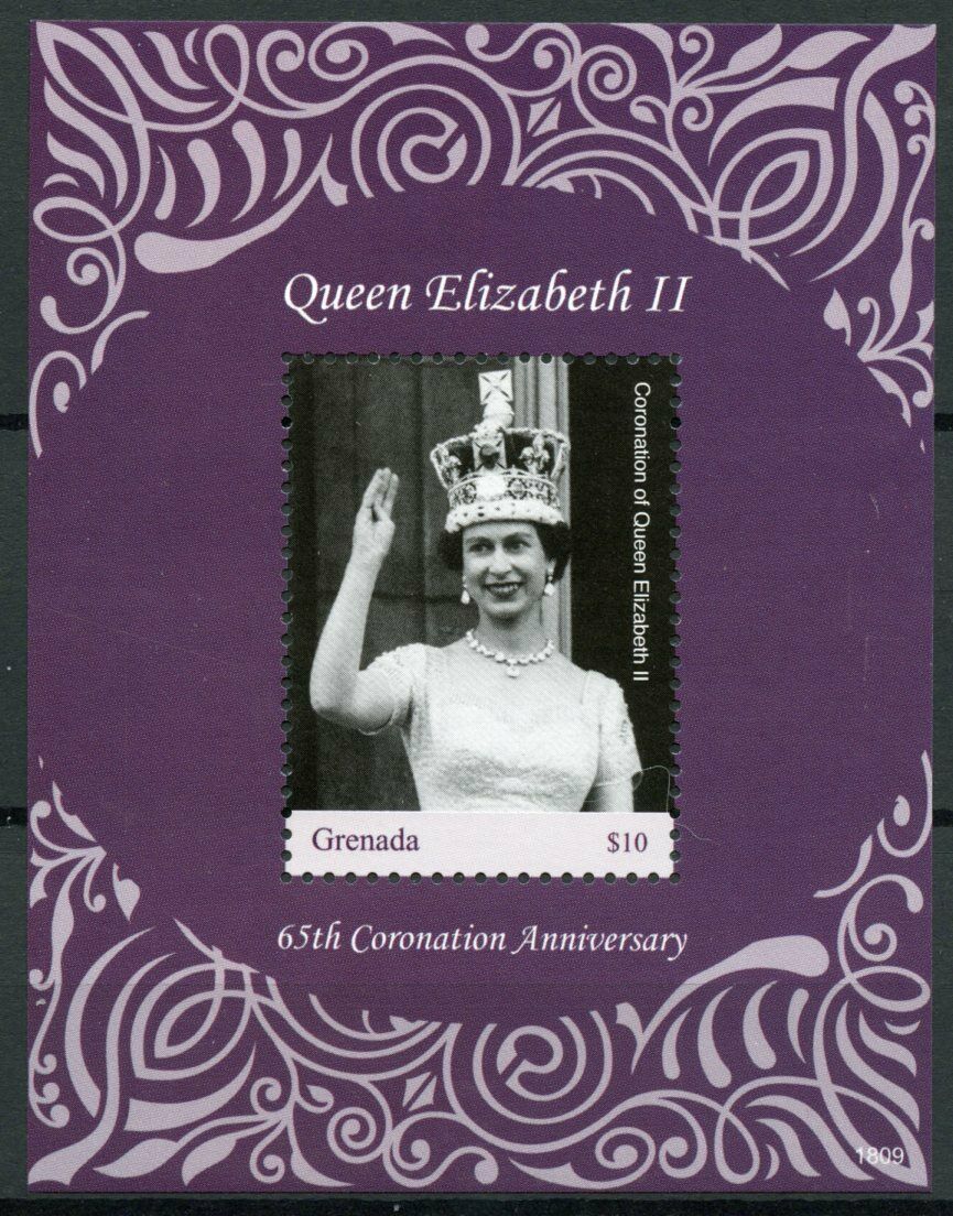 Grenada 2018 MNH Royalty Stamps Queen Elizabeth II Coronation 65th Anniv 1v S/S