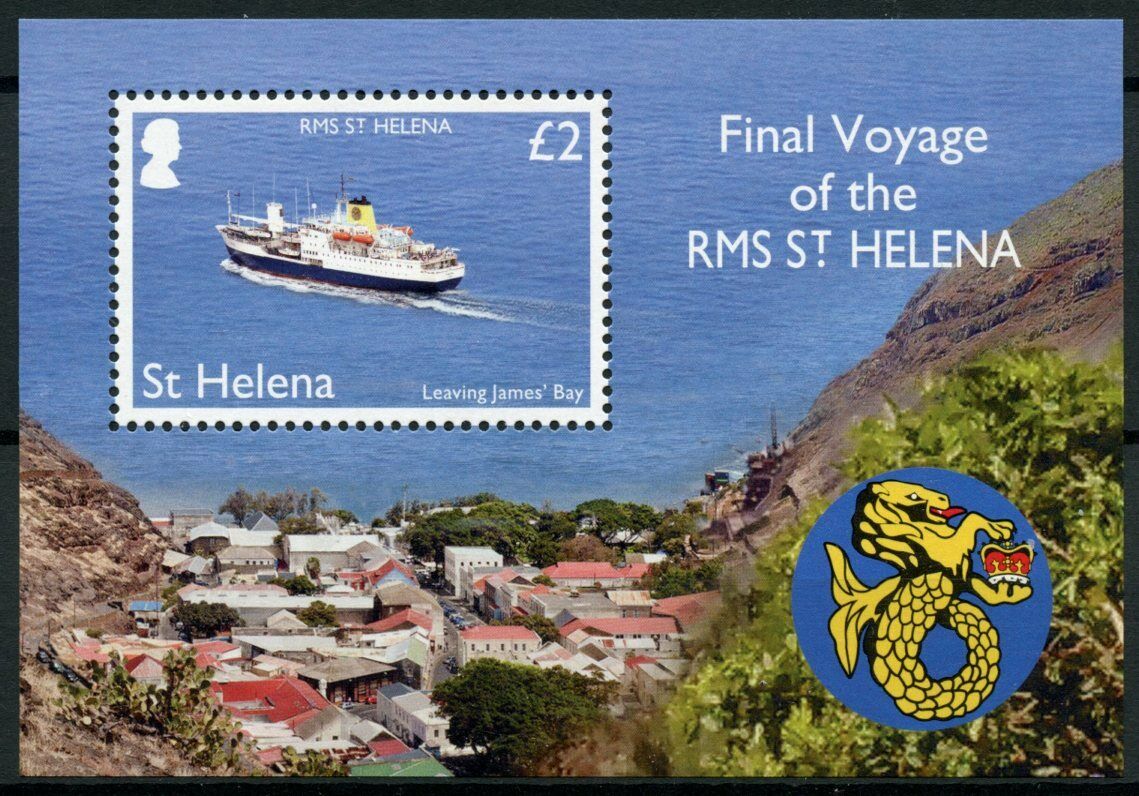 St Helena Ships Stamps 2018 MNH RMS St Helena Final Voyage Boats 1v M/S