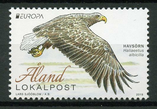 Aland 2019 MNH White-Tailed Eagle National Birds Europa 1v Set Eagles Stamps