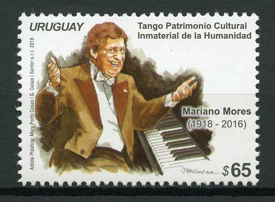 Uruguay 2018 MNH Mariano Mores Tango 1v Set Music Composers Stamps