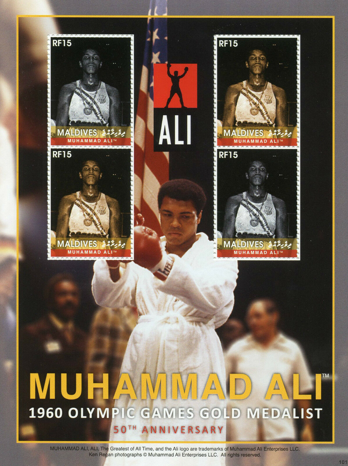 Maldives Boxing Stamps 2010 MNH Muhammad Ali 1960 Olympic Games Sports 4v M/S II