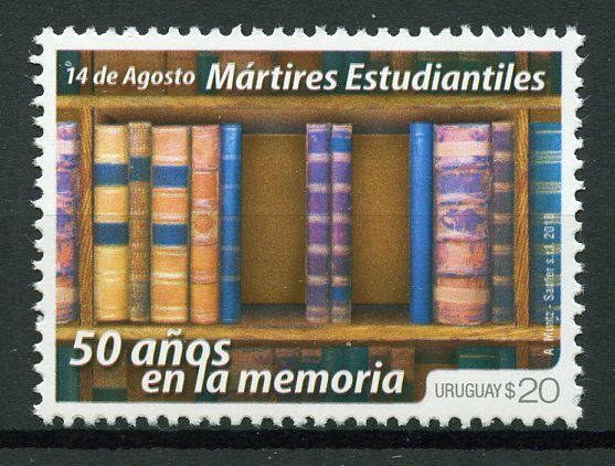 Uruguay 2018 MNH Student Martyrs 14 August 1v Set Books Historical Events Stamps