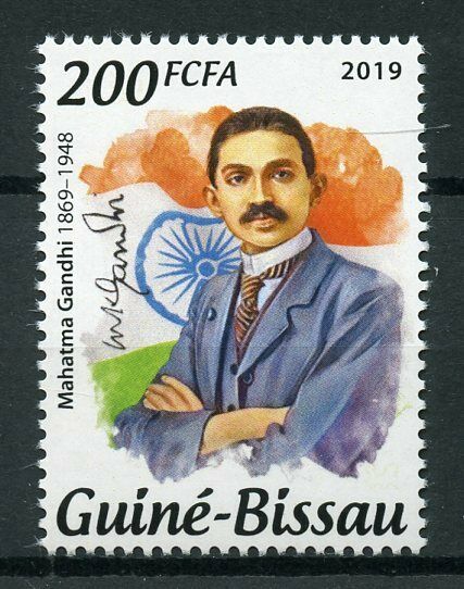 Guinea-Bissau Mahatma Gandhi Stamps 2019 MNH People Historical Figures 1v Set