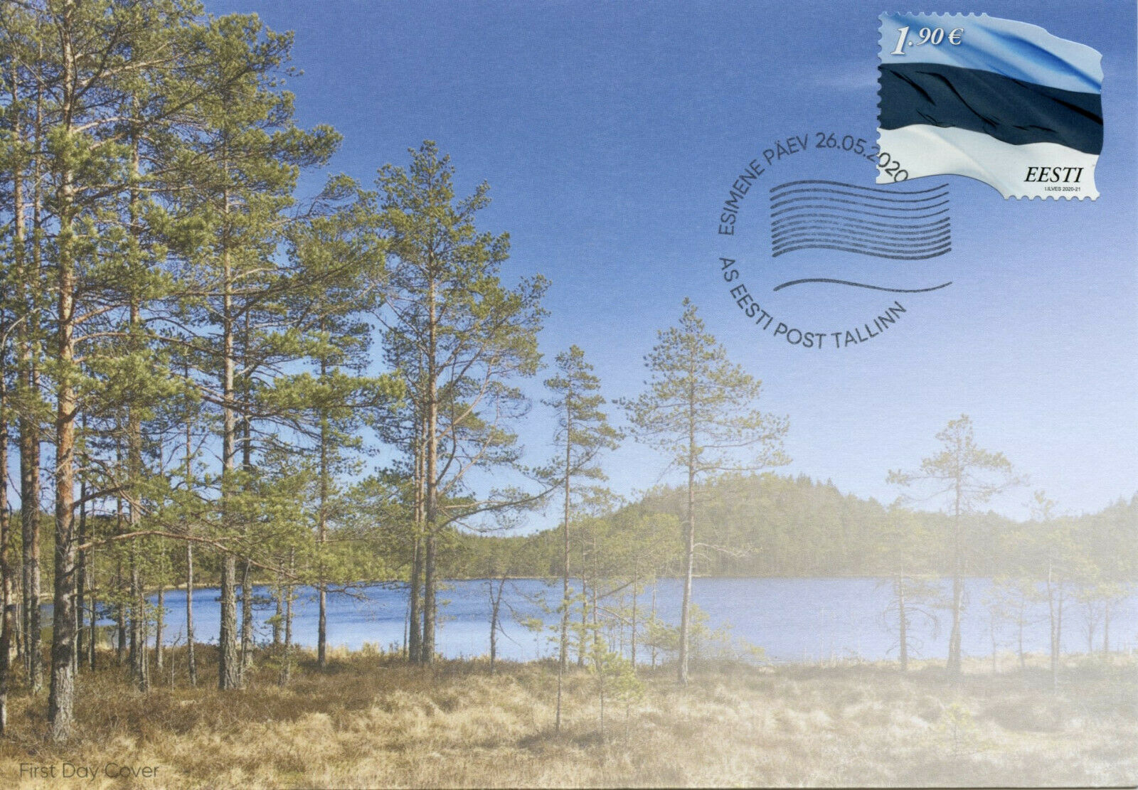 Estonia Flags Stamps 2020 FDC Estonian Flag E1.90 National Emblems 1v S/A Set