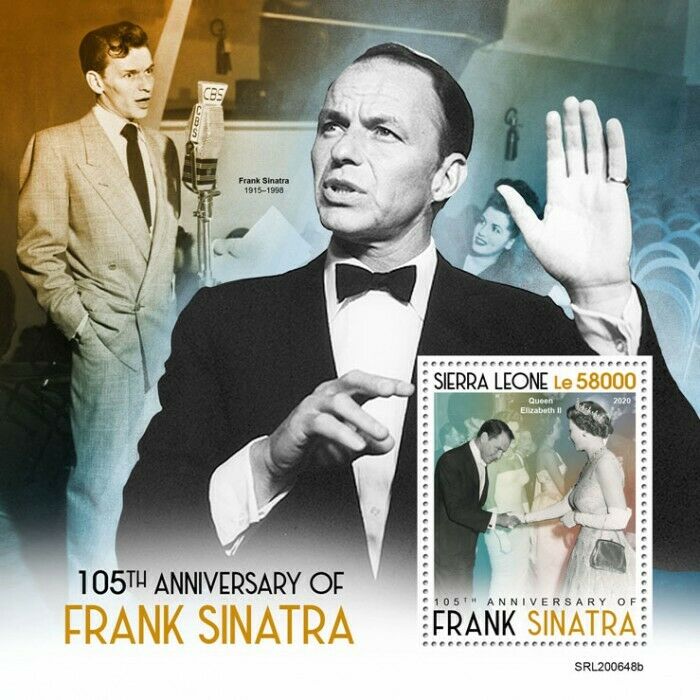Sierra Leone Music Stamps 2020 MNH Frank Sinatra Queen Elizabeth I 1v S/S