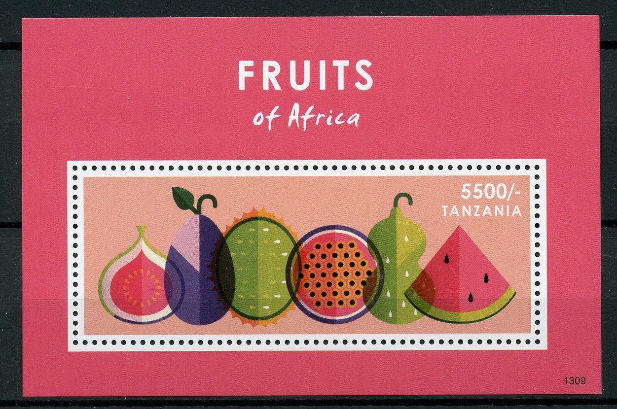 Tanzania 2013 MNH Fruits of Africa Stamps Calabash Fig Safou Watermelon 1v S/S