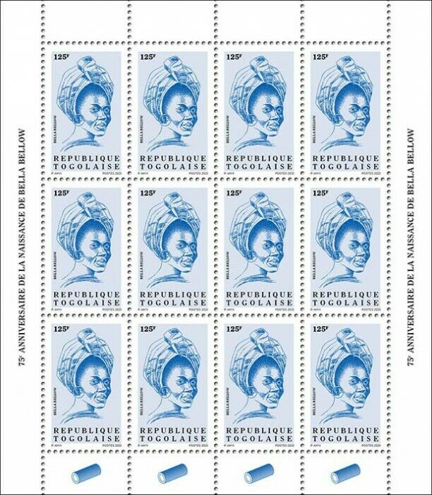 Togo Definitives Stamps 2020 MNH Bella Bellow Singers Music Reissue 125F 12v M/S