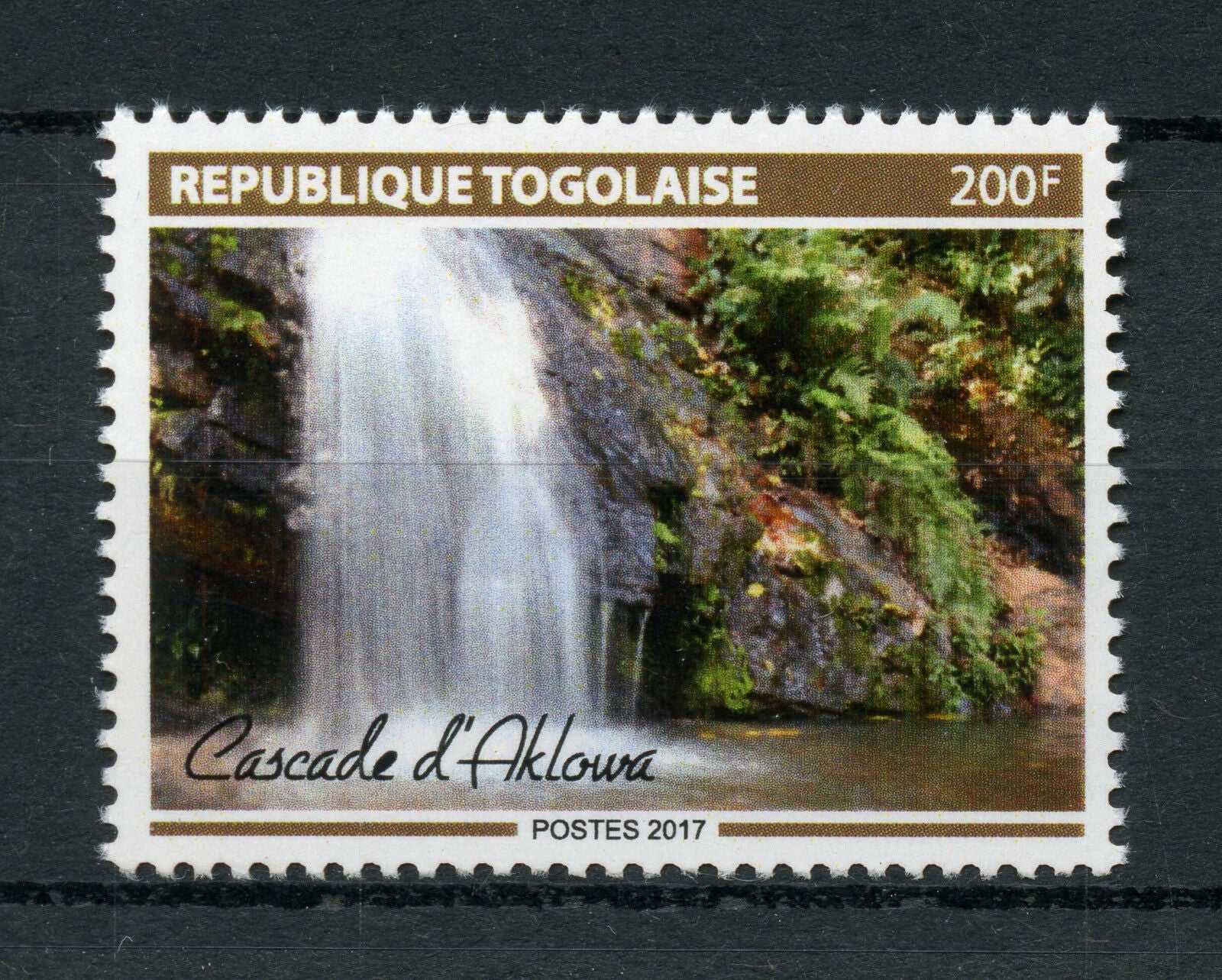 Togo 2017 MNH Cascade Aklowa Waterfalls Falls 1v Set Tourism Nature Stamps