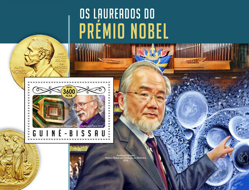 Guinea-Bissau 2016 MNH Nobel Prize Winners Physics Duncan Haldane 1v S/S Stamps