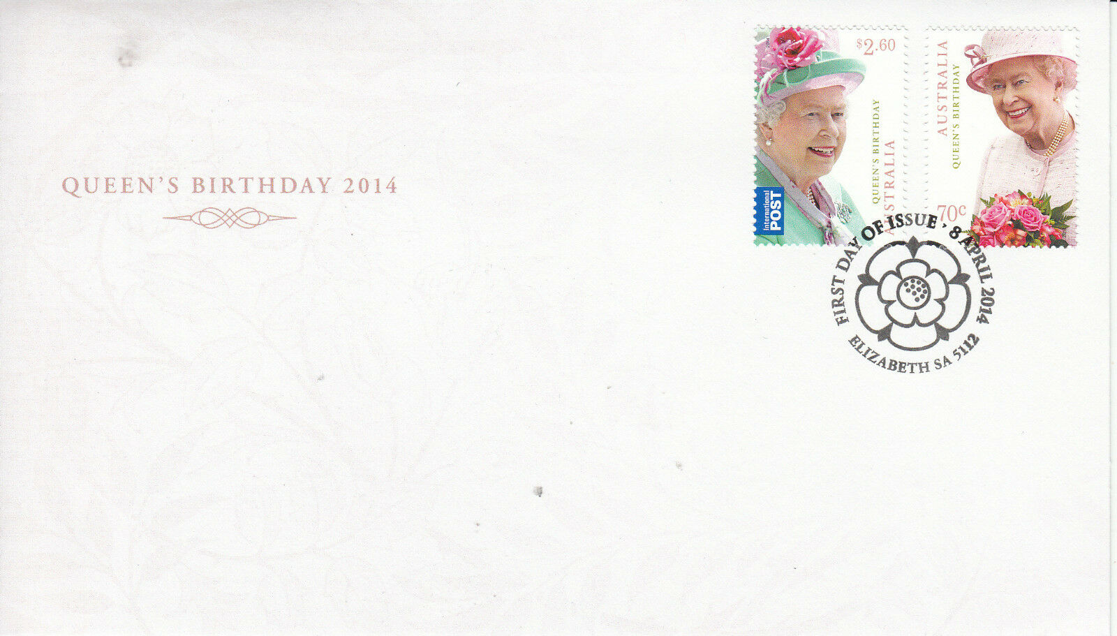 Australia 2014 FDC Queen's Birthday 2v Set Cover Elizabeth II Royal Ascot Hats