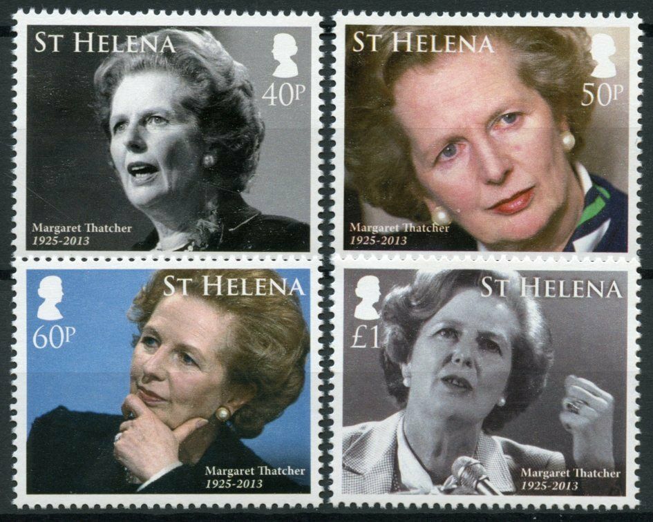 St Helena 2013 MNH Famous People Stamps Margaret Thatcher Politicians 4v Set