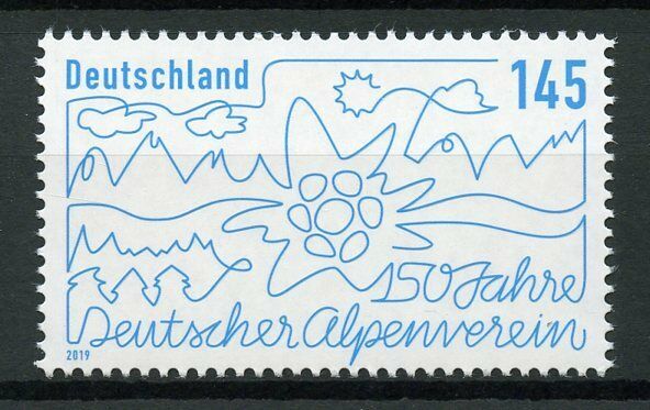Germany 2019 MNH Alpine Club Deutscher Alpenverein 1v Set Climbing Sports Stamps