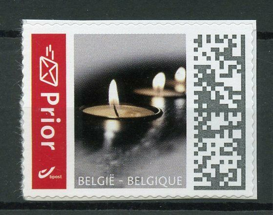 Belgium 2019 MNH Mourning Bereavement Prior 1v S/A Set Candles Stamps