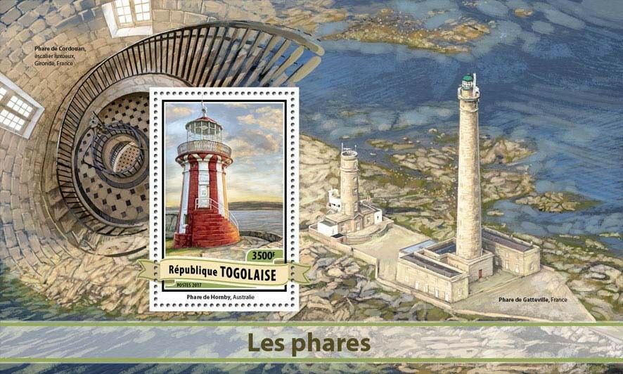 Togo 2017 MNH Lighthouses Hornby Lighthouse 1v S/S Architecture Stamps